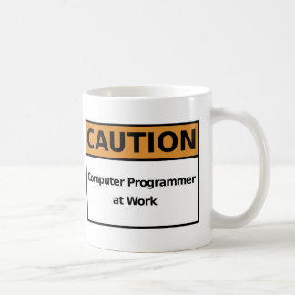 Programmerare på arbete kaffemugg