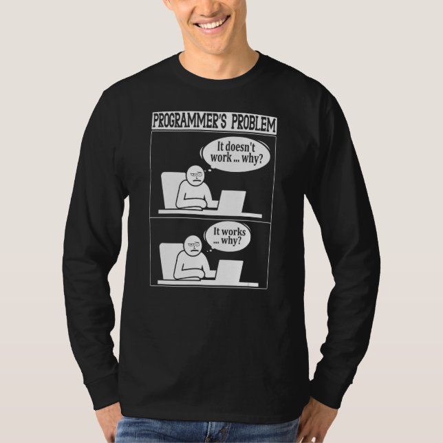 Programmerare ProblemTechnology Software Script HT T Shirt (Framsida)