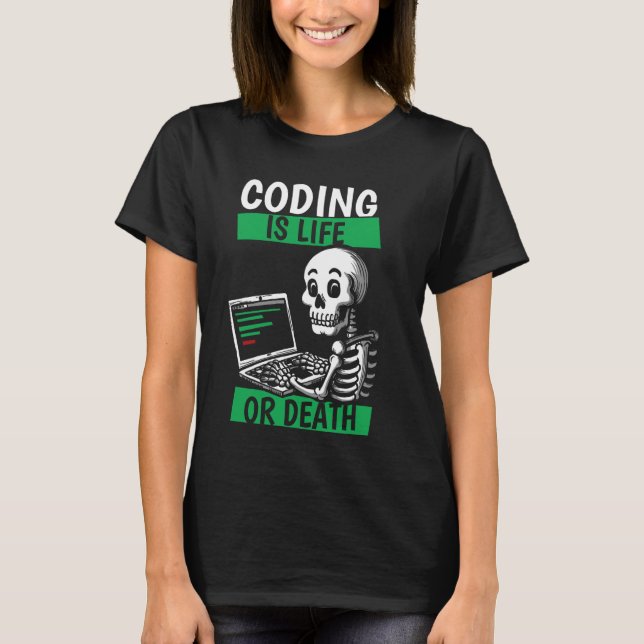 Programmerare Skeleton Programming - Software Codi T Shirt (Framsida)