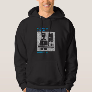 Programmerare som datorn anropar hoodie