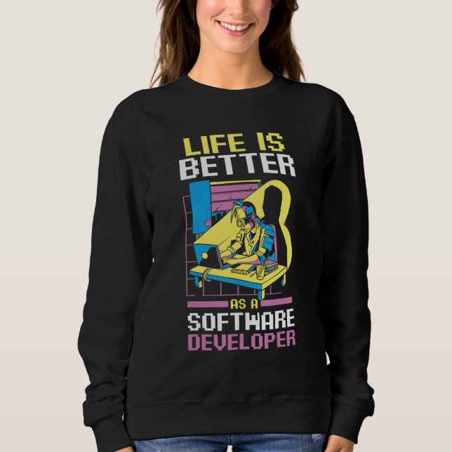 Programmerare som kodar som mjukvaruutvecklare t shirt (Framsida)