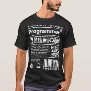 Programmerare-streckkodsutvecklare-scrum-kodning T Shirt