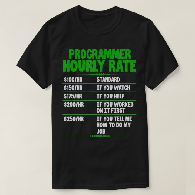 Programmerare Timtaxa för praktisk datorprogrammer T Shirt (Design framsida)