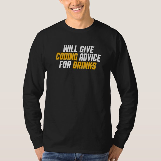 Programmerare Utvecklare Ge kodningsråd för Dri T Shirt (Framsida)
