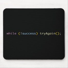 Programmerare Utvecklare Kodningshumor Försök Igen Musmatta