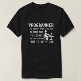 PROGRAMMERARE - vara trevligt till idioter som T-shirt