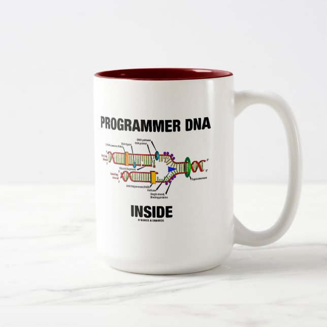 ProgrammerareDNA-insida (DNA-replicationen) Två-Tonad Mugg (Höger)