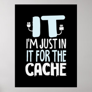 Programmeraren är bara i IT för cache Poster