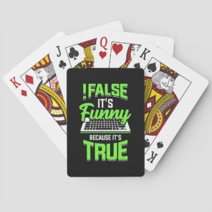 Programmeraren falskt det är roligt casinokort