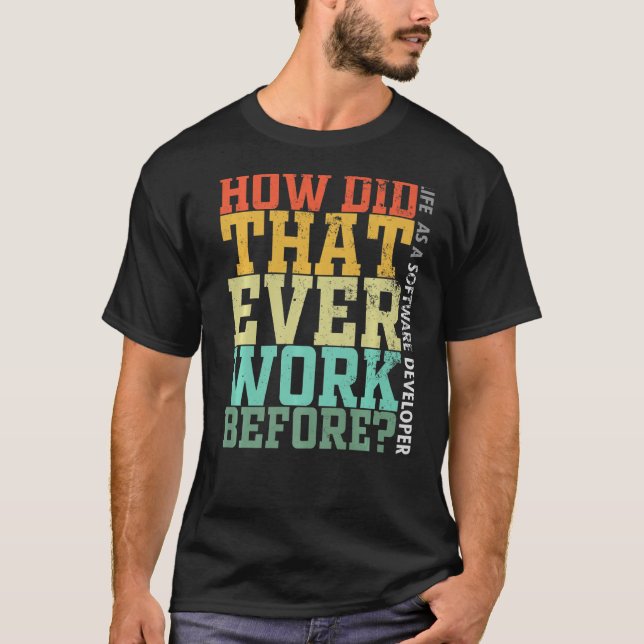 Programmeraren felsökare - hur gick det då till? t shirt (Framsida)