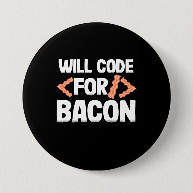 Programmeraren kommer att koda för Bacon Knapp (Framsida)