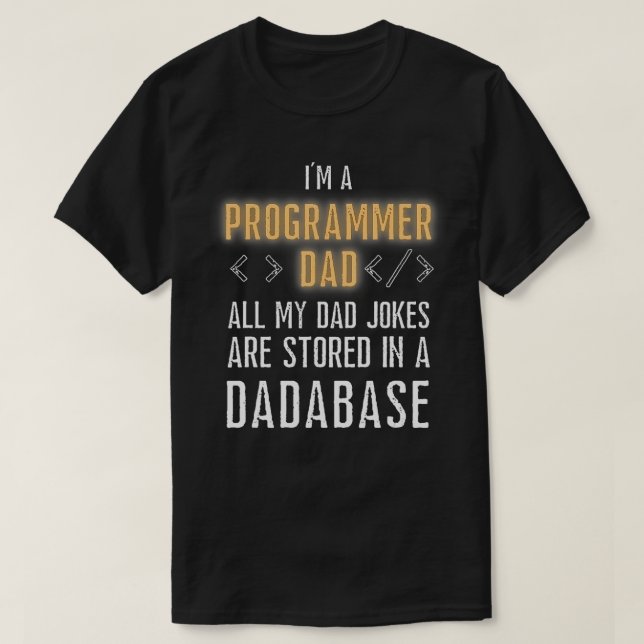 Programmeraren lagras i en Dadabase-fungerande kod T Shirt (Design framsida)