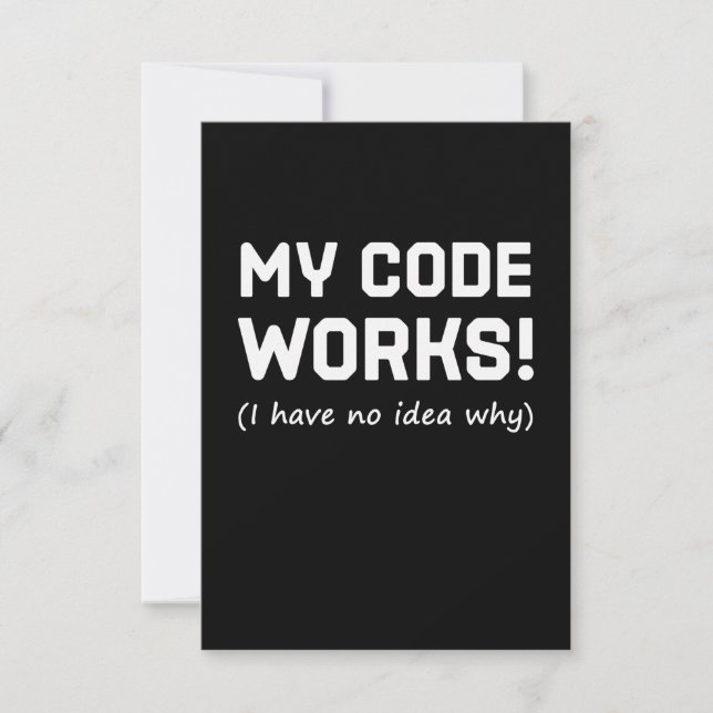Programmeraren My Code Works OSA Kort (Framsida)
