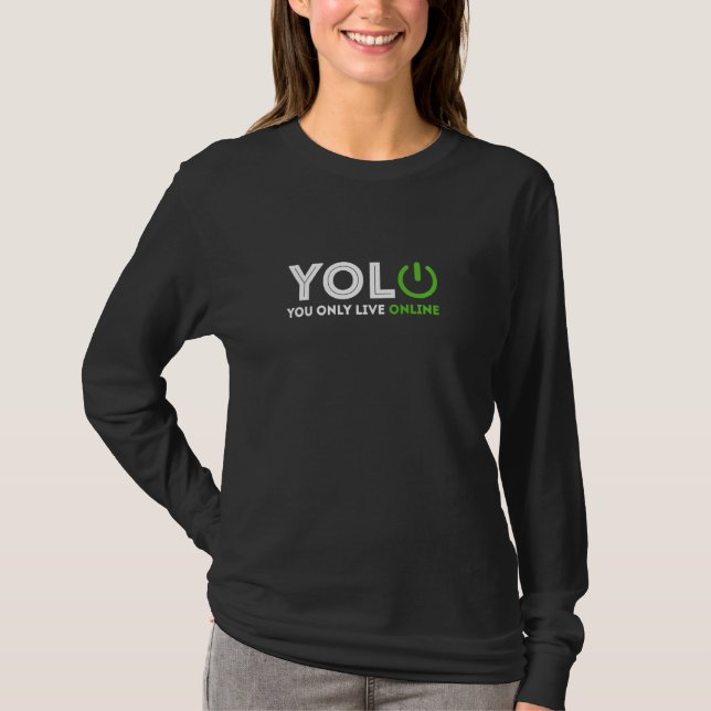 Programmeraren Software Ingenjör Coder You only Li T Shirt (Framsida)