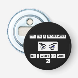 Programmerarens ansvarsfriskrivning T-Shirt Flasköppnare