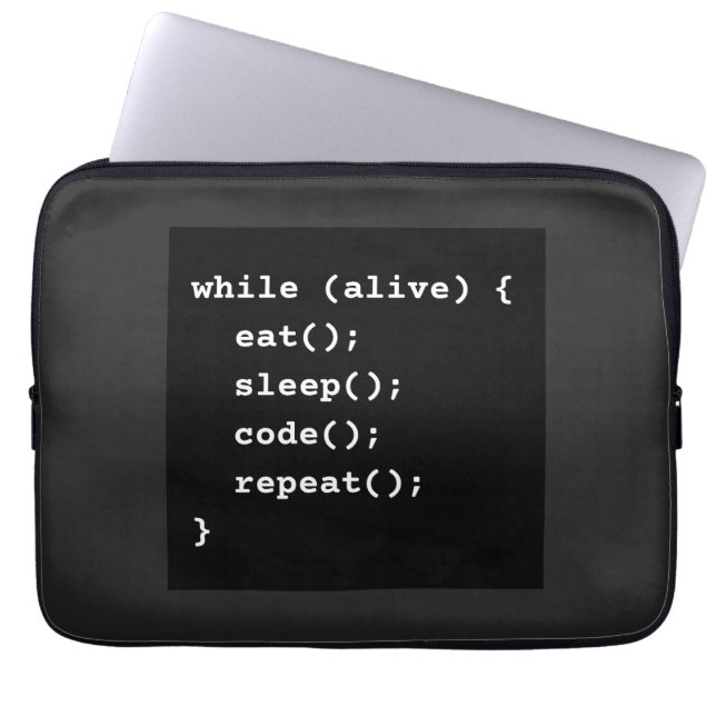 Programmerarens livscykel Loop (while-slinga) Laptop Fodral (Framsidan)