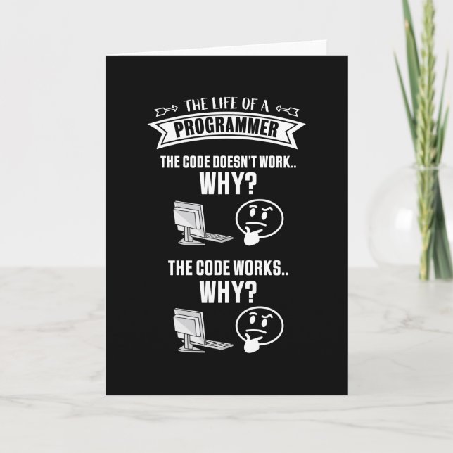 Programmerarens livslängd - kodarbete kort (Framsida)