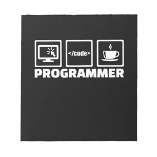 Programmerarens Skriva- och dryckekaffe Anteckningsblock