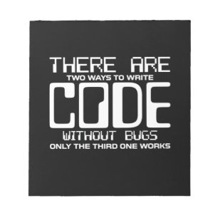 Programmerarens Skriva utan Kryp Anteckningsblock