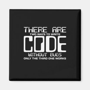 Programmerarens Skriva utan Kryp Magnet