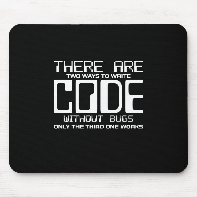 Programmerarens Skriva utan Kryp Musmatta (Framsidan)
