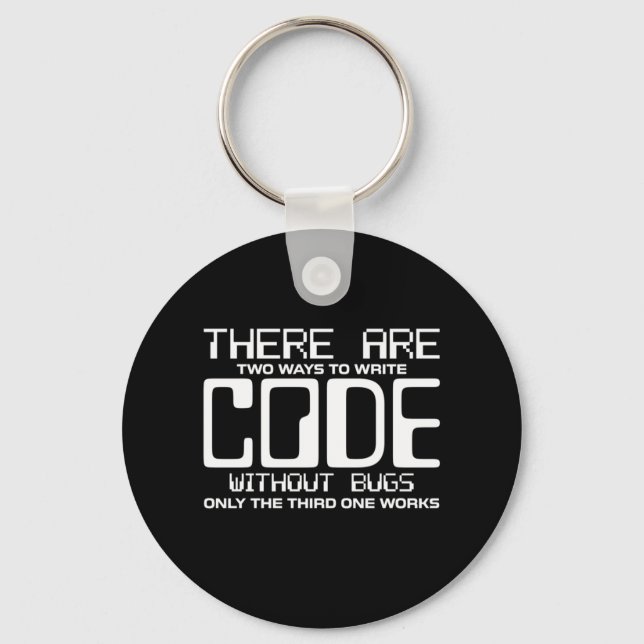 Programmerarens Skriva utan Kryp Nyckelring (Framsida)