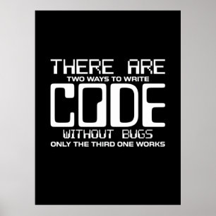 Programmerarens Skriva utan Kryp Poster