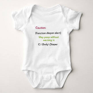 Programmerares skjorta för babyPoop T-shirt