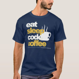 programmeraret-skjorta: äta sömn kodifierar kaffe tee shirt