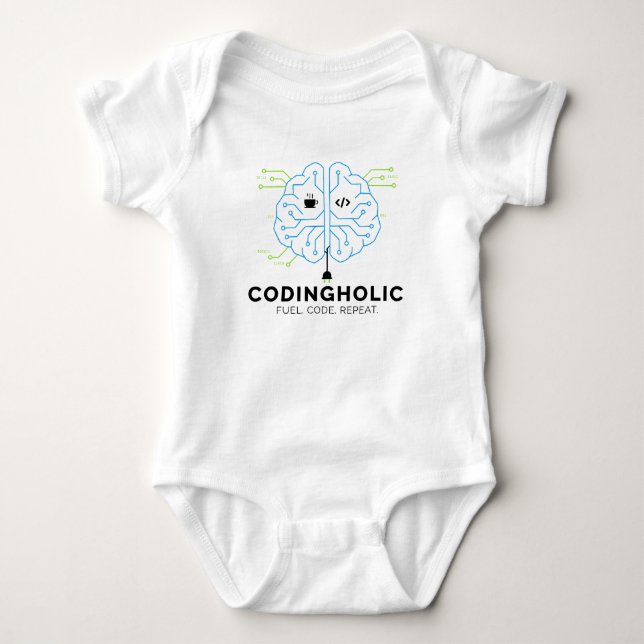 Programmerarpresent till bebis | Geeks babybodysui T Shirt (Framsida)