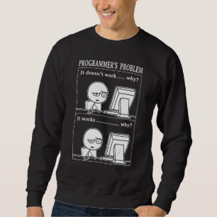 Programmerarproblem Det funkar datormjukvaruingenj Lång Ärmad Tröja