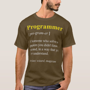 Programmerdefinitionsfunktionellt datornerd t shirt