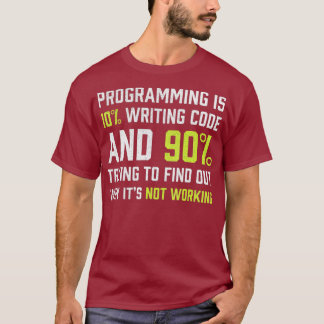 Programmering är 10 skrivprogram för kodning t shirt