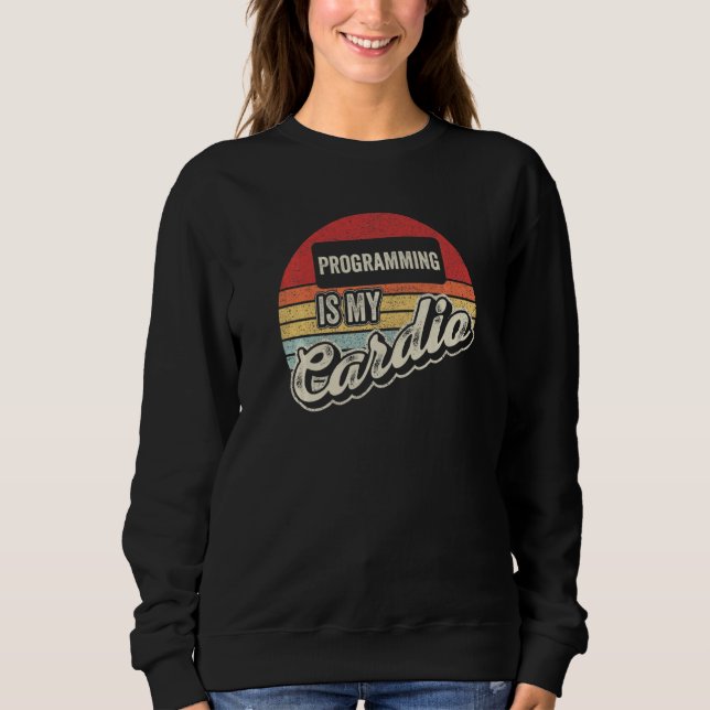 Programmering Är Min Kondition Retro  Mjukvaruutve T Shirt (Framsida)
