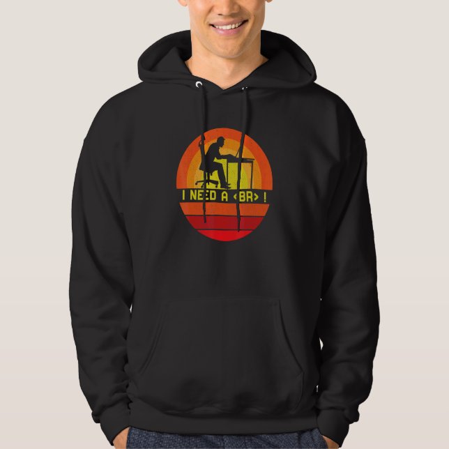 Programmering Behöver Bryta Syntax Programmerare M Hoodie (Framsida)