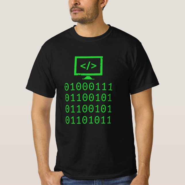 Programmering - binär kodningsgåva t shirt (Framsida)