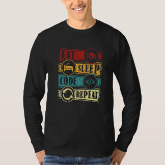 Programmering Datavetenskap Programmerare Äta Kod  T Shirt