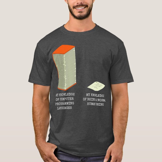 Programmering för Ljudny Computer Scientist Memdin T Shirt (Framsida)