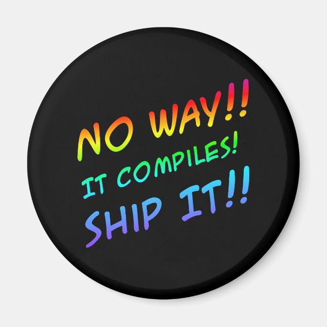 Programmering Humor Magnet (Framsidan)