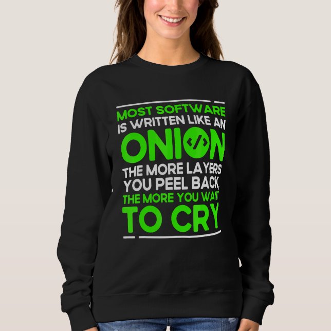 Programmering Lök Syntax Programmerare Mjukvaruutv T Shirt (Framsida)