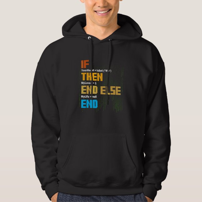 Programmering Om Då Syntax Programmerare Mjukvara  Hoodie (Framsida)