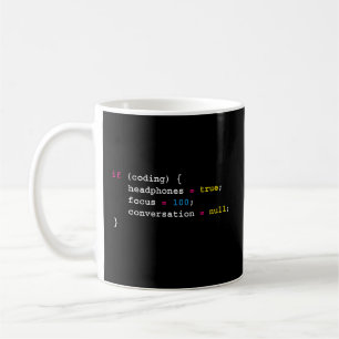 Programmering om kodning av hörlurar kaffemugg