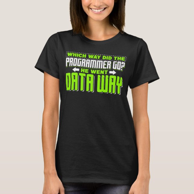 Programmering Pun Programmer Software Developer Qu T Shirt (Framsida)