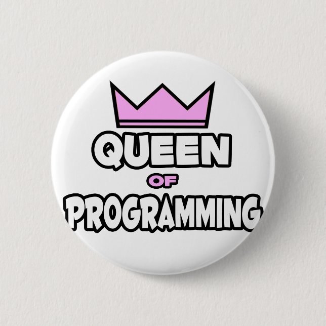 Programmeringens drottning knapp (Framsida)
