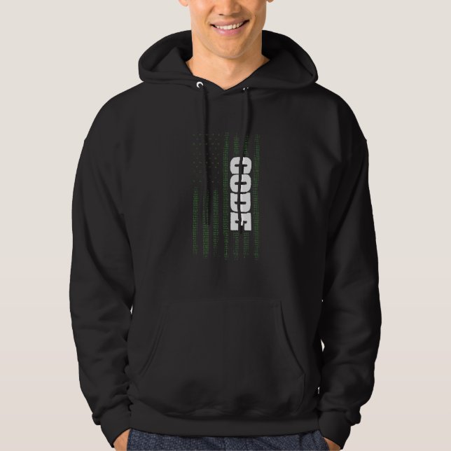 Programmeringskod 4:e juli Software Dev Hoodie (Framsida)