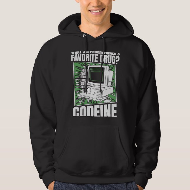 Programmeringskod för kodeine Programmer Software  Hoodie (Framsida)