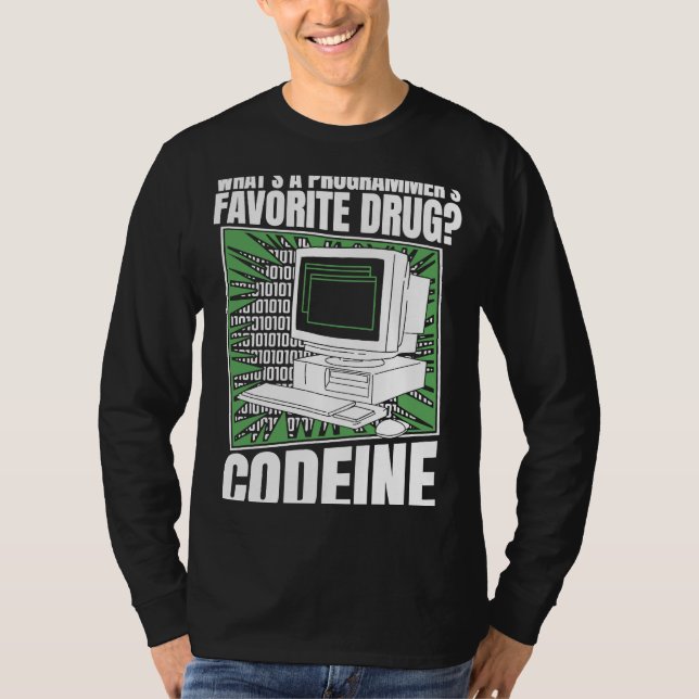 Programmeringskod för kodeine Programmer Software  T Shirt (Framsida)
