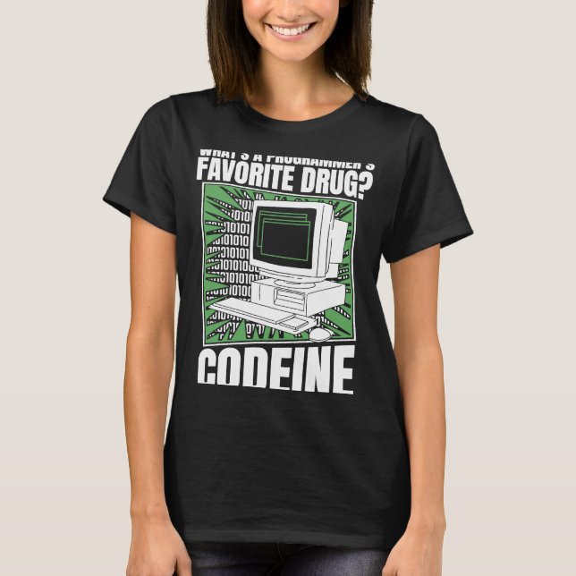 Programmeringskod för kodeine Programmer Software  T Shirt (Framsida)