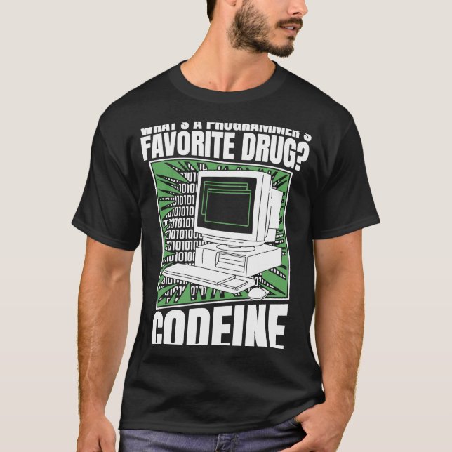 Programmeringskod för kodeine Programmer Software  T Shirt (Framsida)