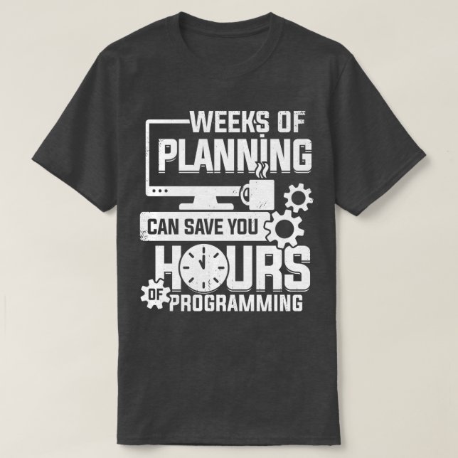 Programmeringskod för programkodning Coder Gift T Shirt (Design framsida)